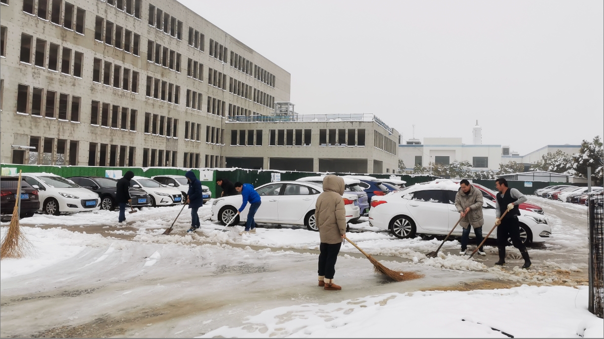 雪绽琼花日 扫雪暖心时丨三亿在线官网开展扫雪除冰活动